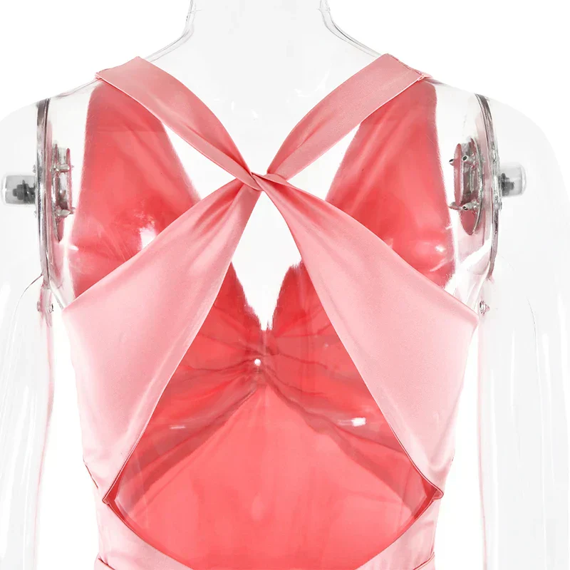 R&B | Schleife Rückenfrei Abend Maxi Kleid - Image 17
