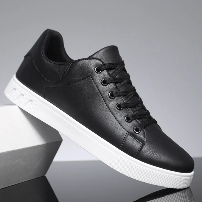 R&B | Sneakers Herren Leder Sneakers Komfortabel Trendy Freizeit Sneakers - Image 3