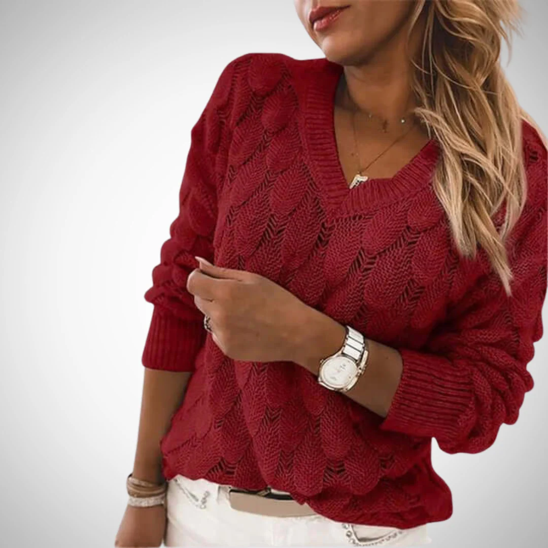 R&B | V-Ausschnitt Strickpullover - Image 3