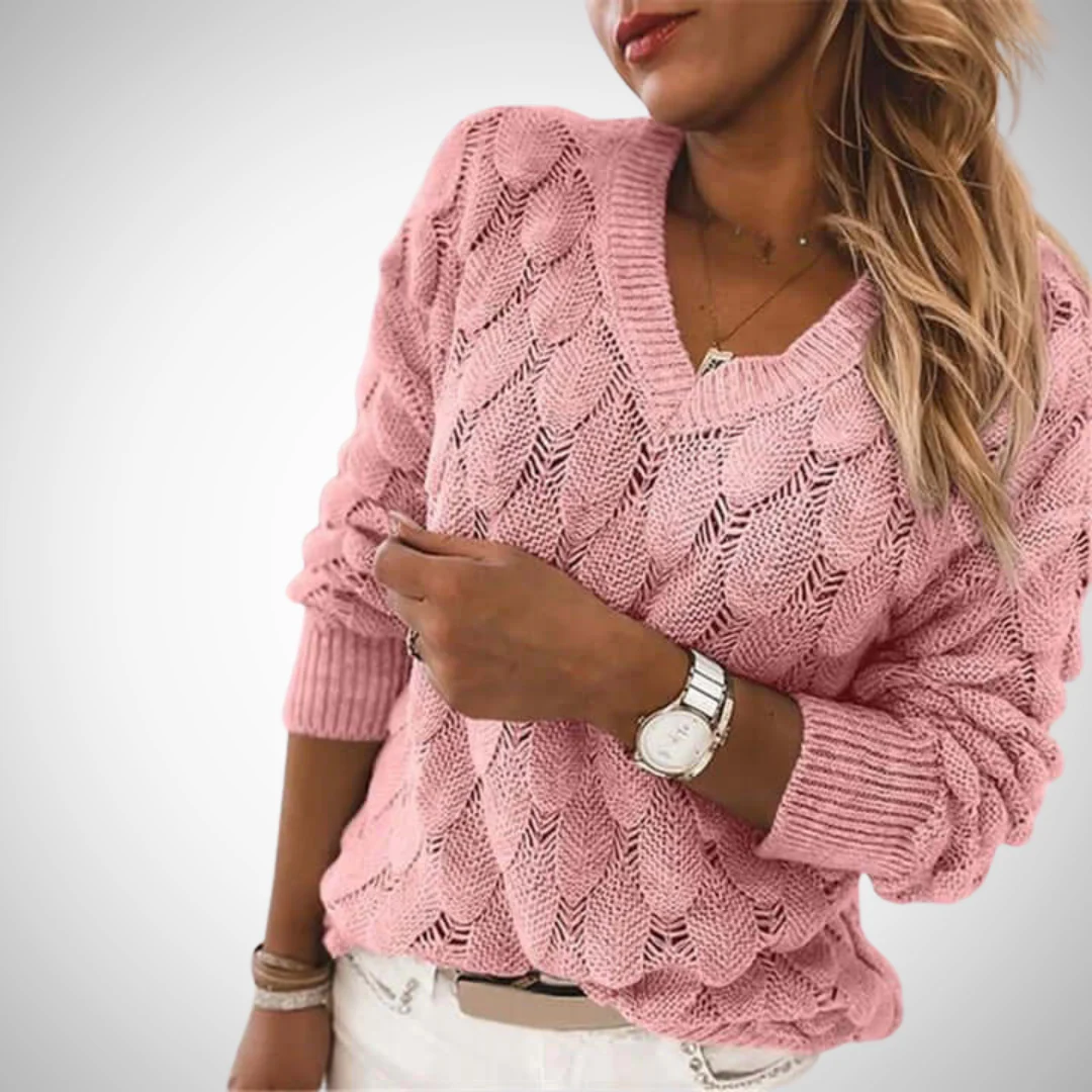 R&B | V-Ausschnitt Strickpullover - Image 4