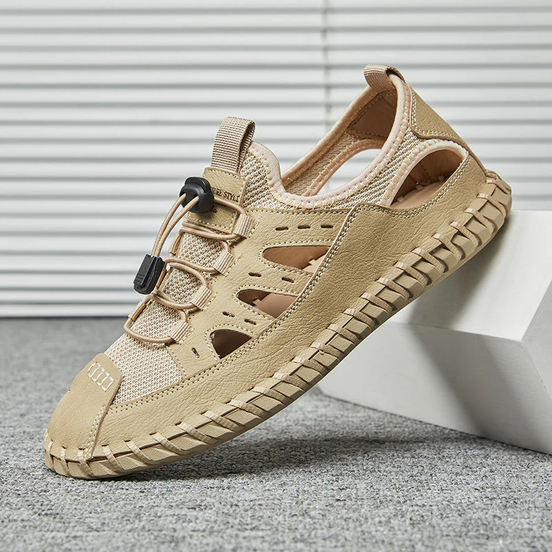 Herren Atmungsaktive Outdoor-Schnellschnürsandalen R&B