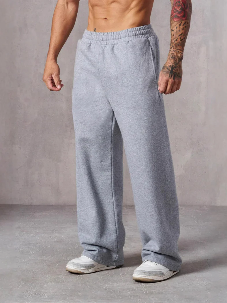 Herren Baggy Jogginghose mit elastischem Bund und seitlichen Taschen R&B - Image 2
