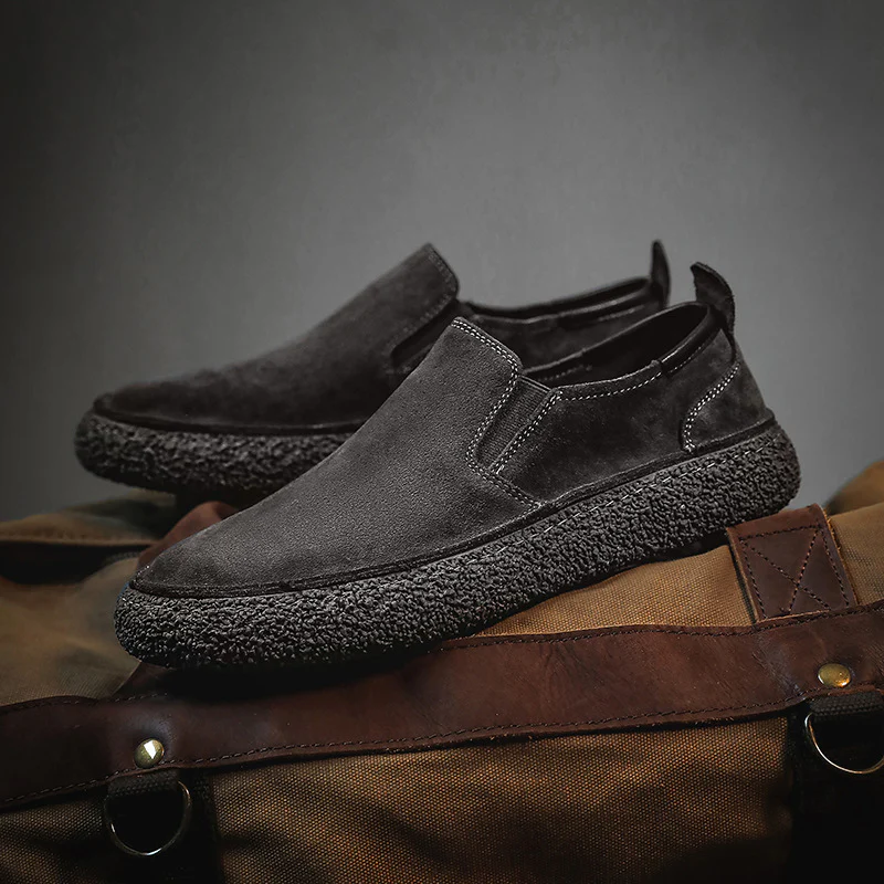 Herren Bequeme Wildlederslipper R&B - Image 2
