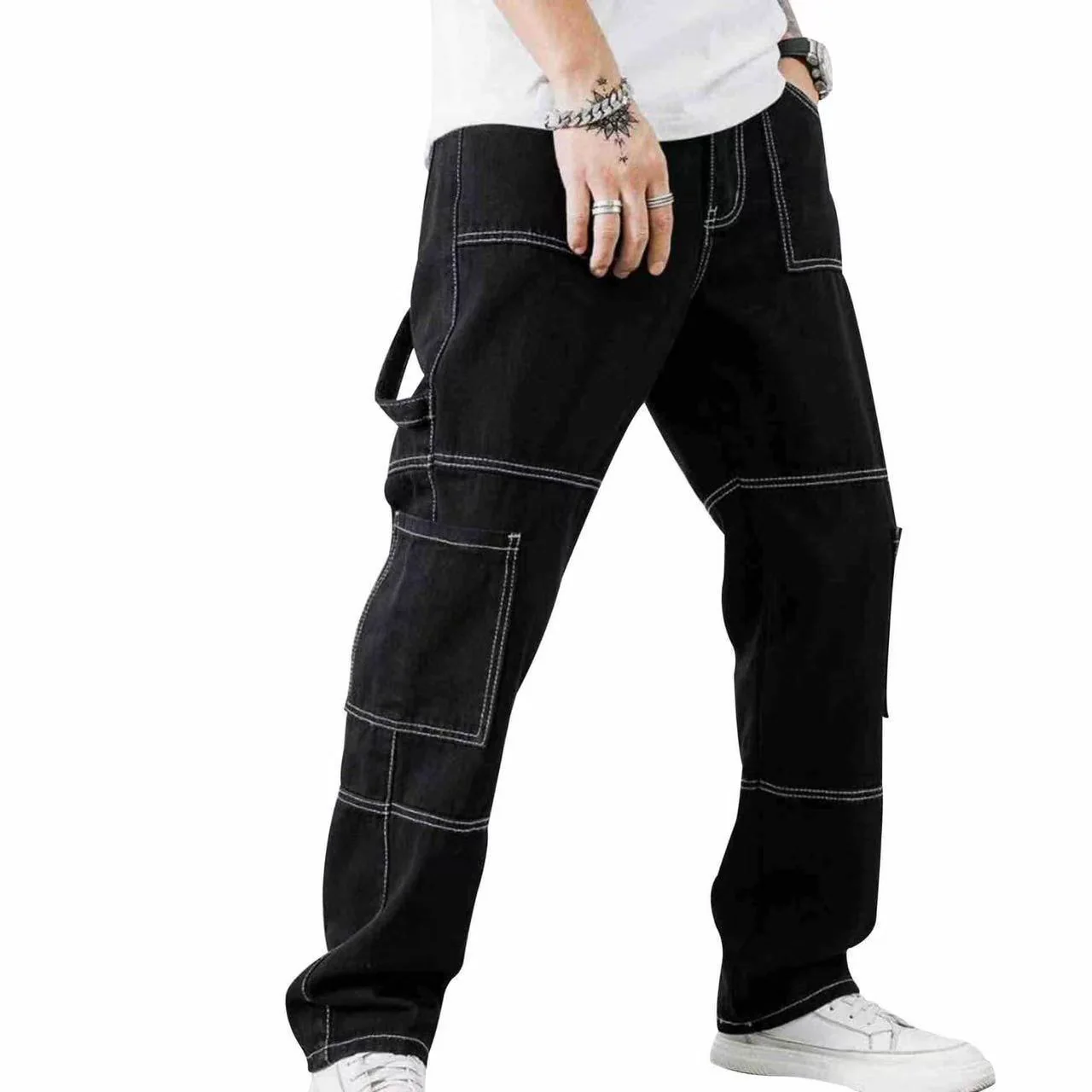 Herren Cargo-Jeans mit modernen Taschen und lässigem Schnitt R&B - Image 6