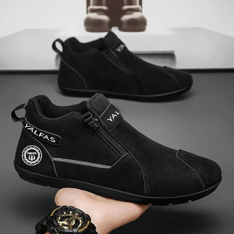 Herren Casual Stiefel mit praktischem Reißverschluss und rutschfester Sohle R&B - Image 3