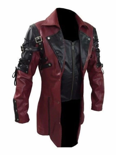 Herren Designer Bikerjacke mit asymmetrischem Reißverschluss - Image 7