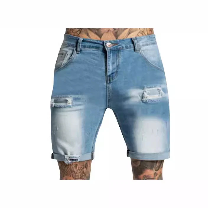 Herren Destroyed Jeansshorts R&B - Image 4