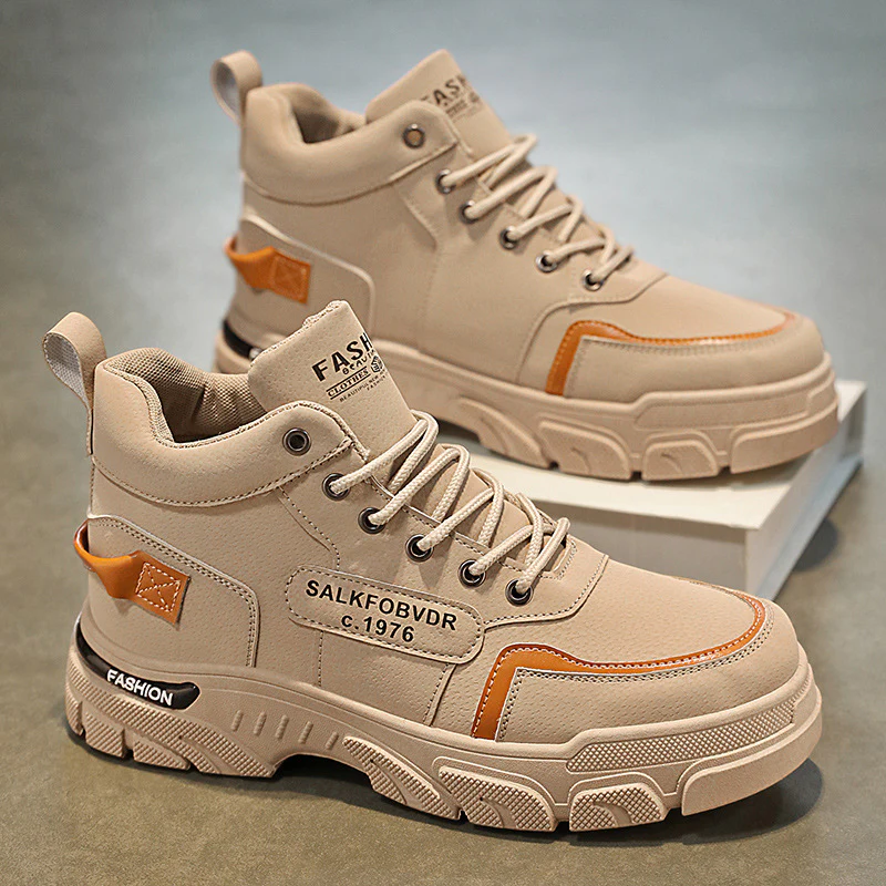 Herren hochgeschnittene modische Sneakers mit rutschfester Sohle und atmungsaktivem Obermaterial R&B - Image 6
