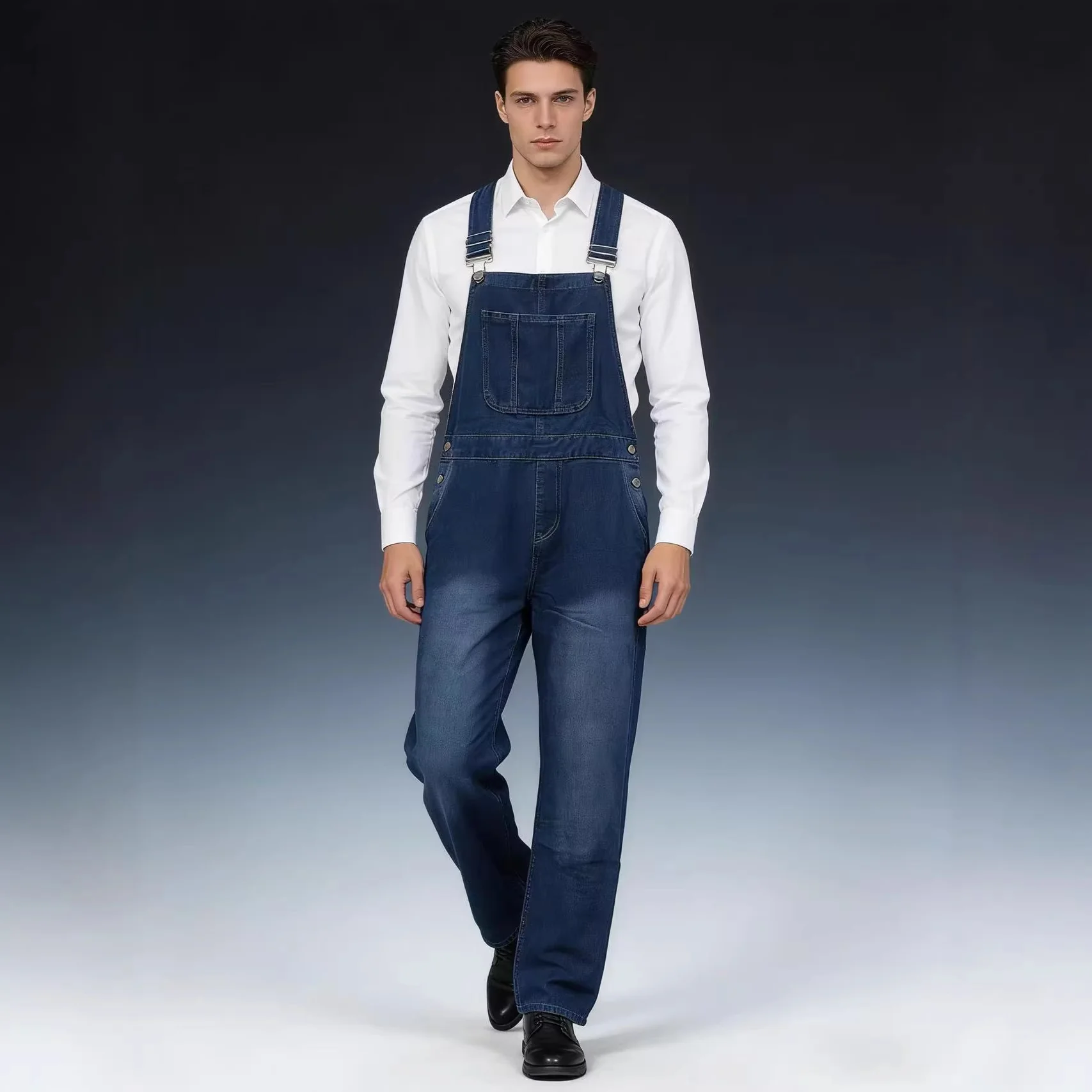 Herren Lässige Baumwoll-Latzhose R&B - Image 3