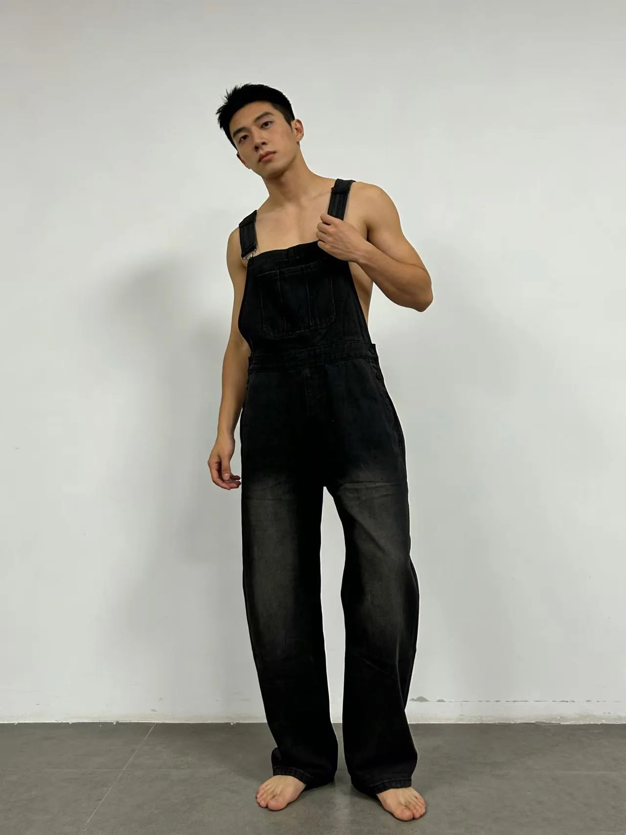 Herren Lässige Baumwoll-Latzhose R&B - Image 7