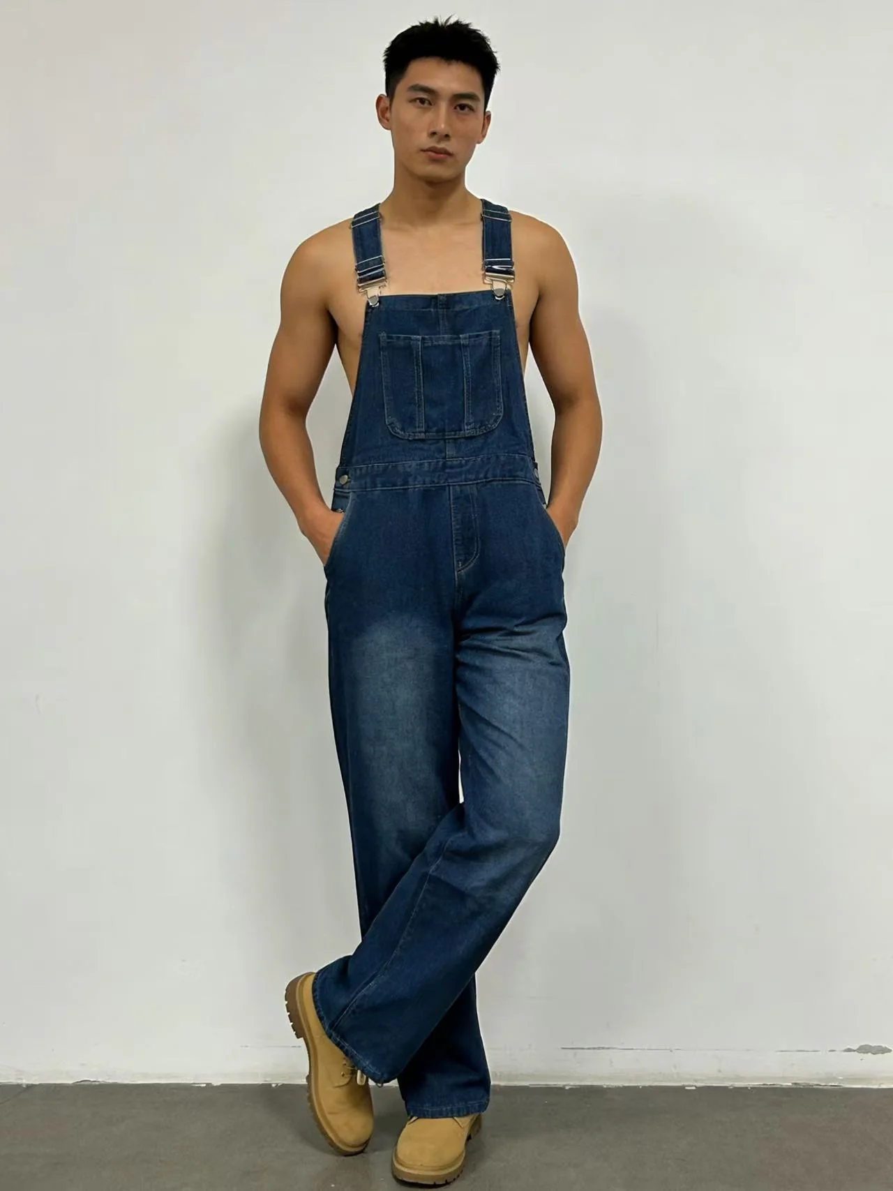Herren Lässige Baumwoll-Latzhose R&B - Image 8