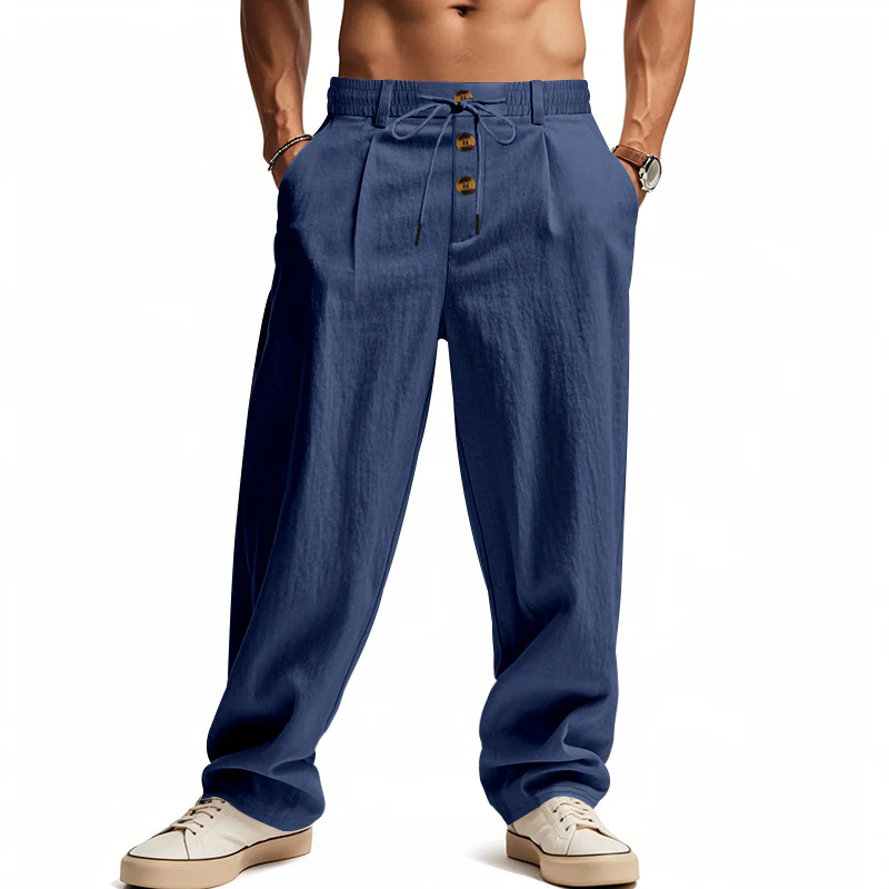 Herren Leinenhose mit Atmungsaktiv & Verstellbarer Kordelzug | R&B - Image 6