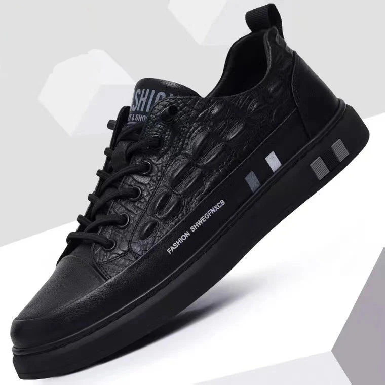 Herren Leder Sneakers mit minimalistischen Design und rutschfester Sohle R&B - Image 4