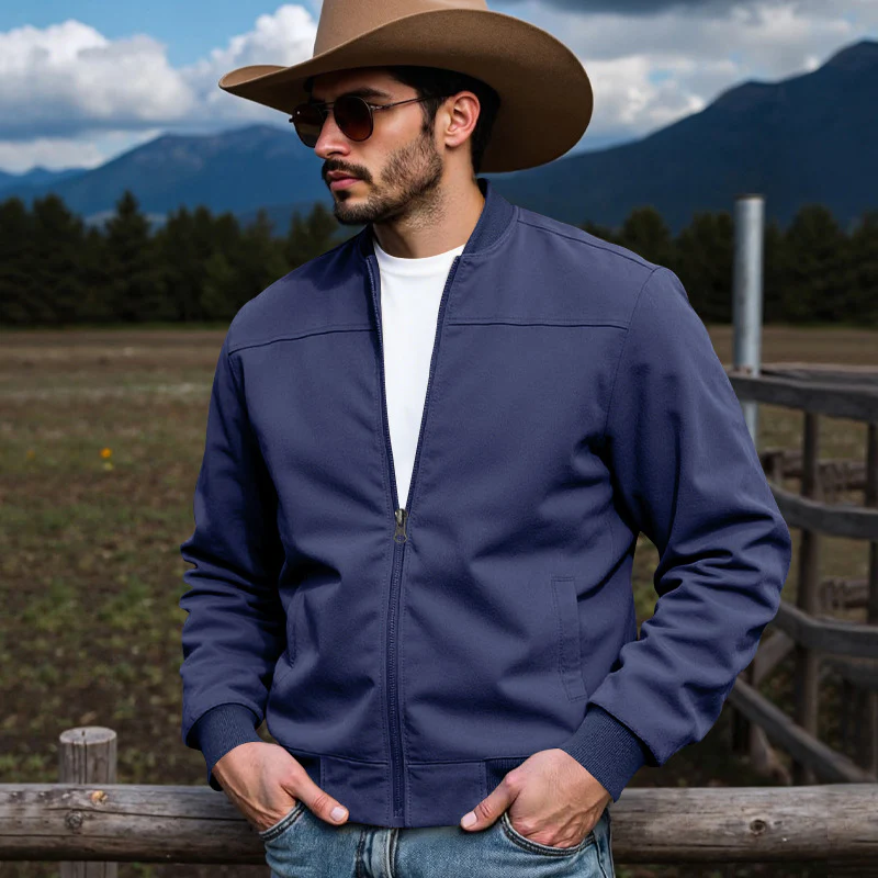 Herren modische Bomberjacke aus hochwertigem Mikrofaser R&B - Image 5