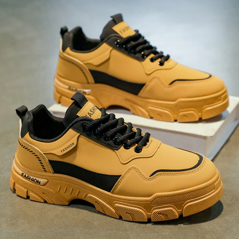 Herren modische Dämpfungssneakers mit robustem Sohlenprofil R&B - Image 4