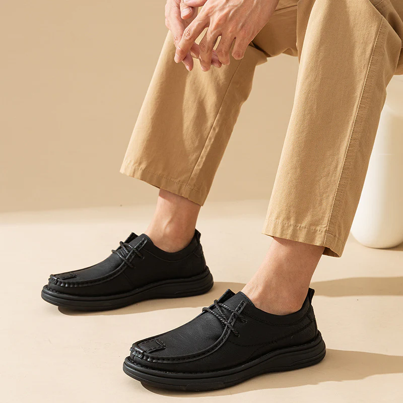 Herren Modische Schnürschuhe aus hochwertigem Kunstleder R&B - Image 4