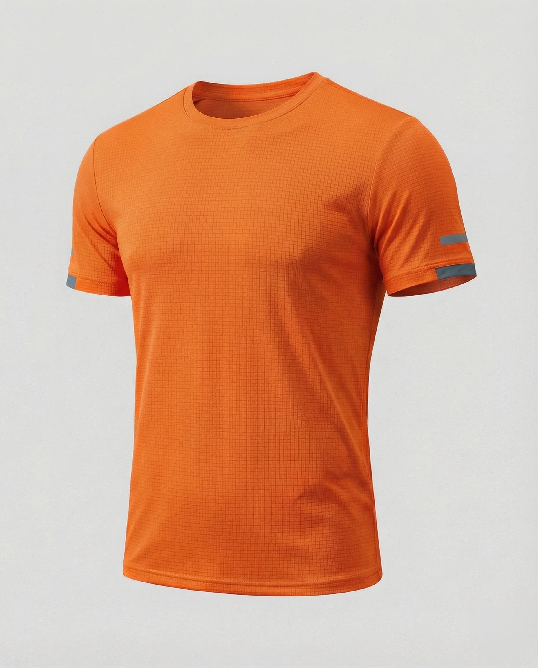 Herren nan athletisches Sportshirt aus strukturierter Mikrofaser mit Rundhalsausschnitt und figurnaher Passform R&B - Image 12