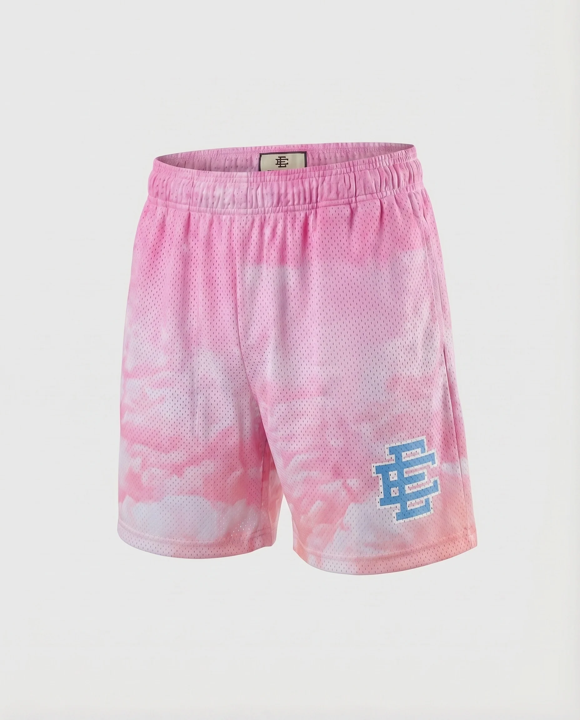 Herren Netz-Trainingshose Kurz Elastikbund Logo-Applikation - Image 35