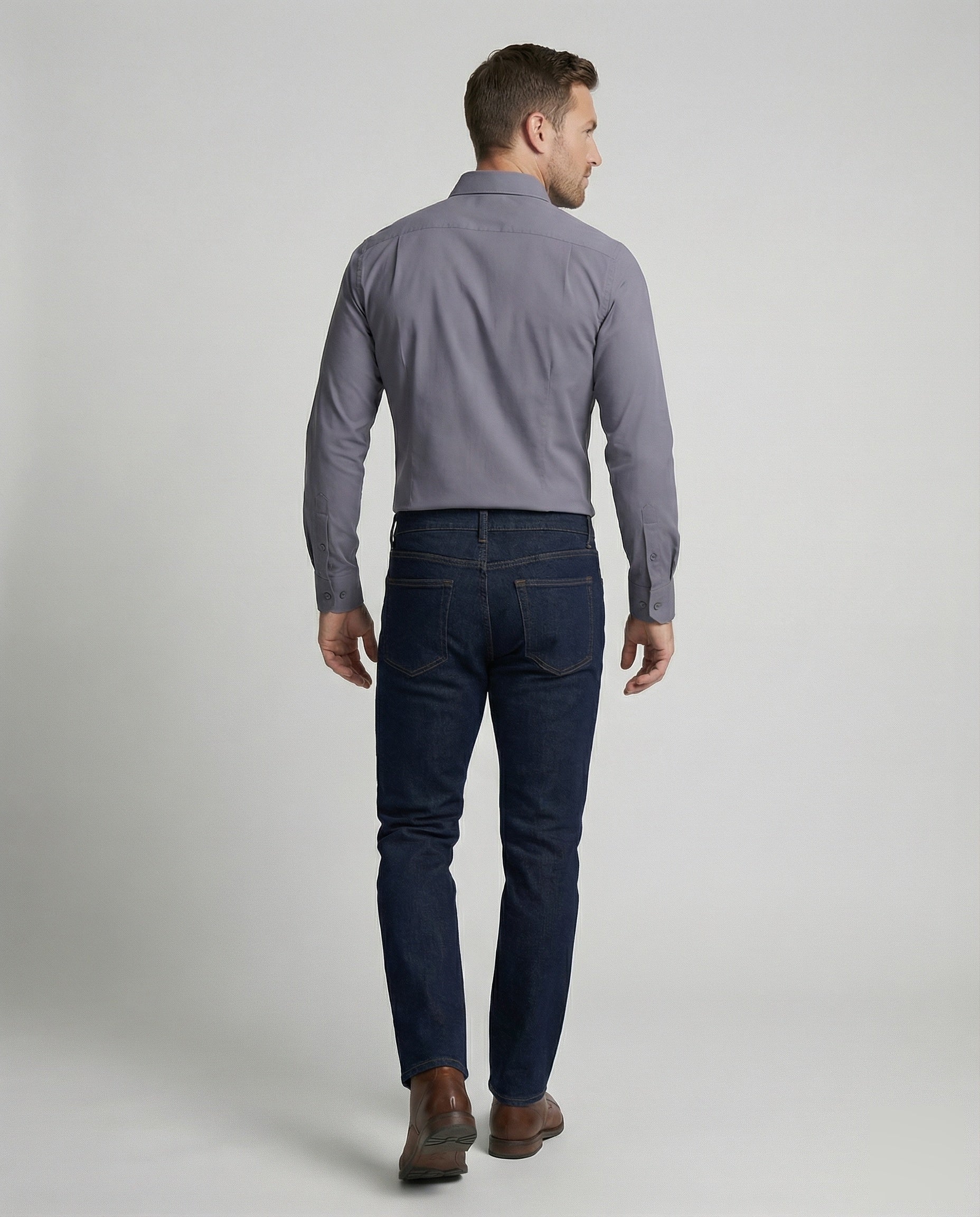 Herren tailliertes Business-Hemd mit Stretchanteil - Image 4