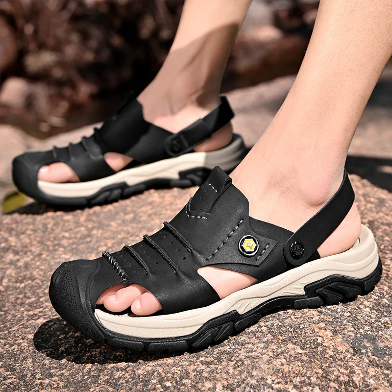 Herren Outdoor Freizeitsandalen mit rutschfester Sohle und verstellbarem Riemen R&B - Image 3
