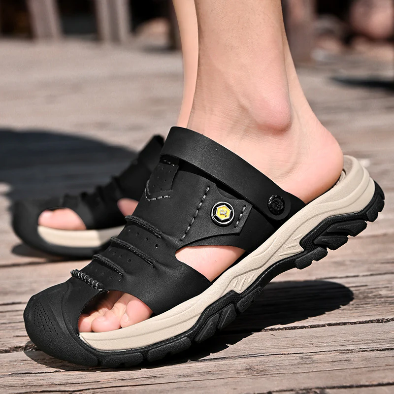 Herren Outdoor Freizeitsandalen mit rutschfester Sohle und verstellbarem Riemen R&B - Image 6