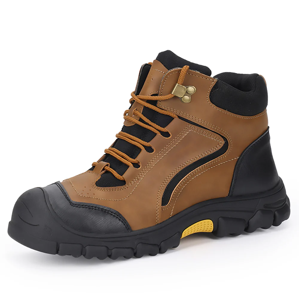 Herren robuste Schnürstiefel mit verstärktem Knöchel und rutschfester Profilsohle R&B - Image 5