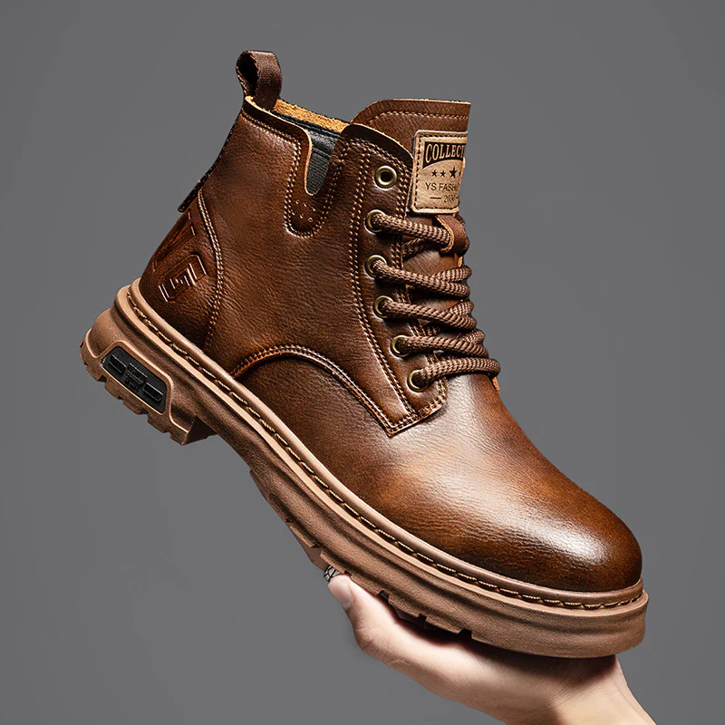 Herren Robuste Schnürstiefel mit rutschfester und dämpfender Sohle R&B - Image 6