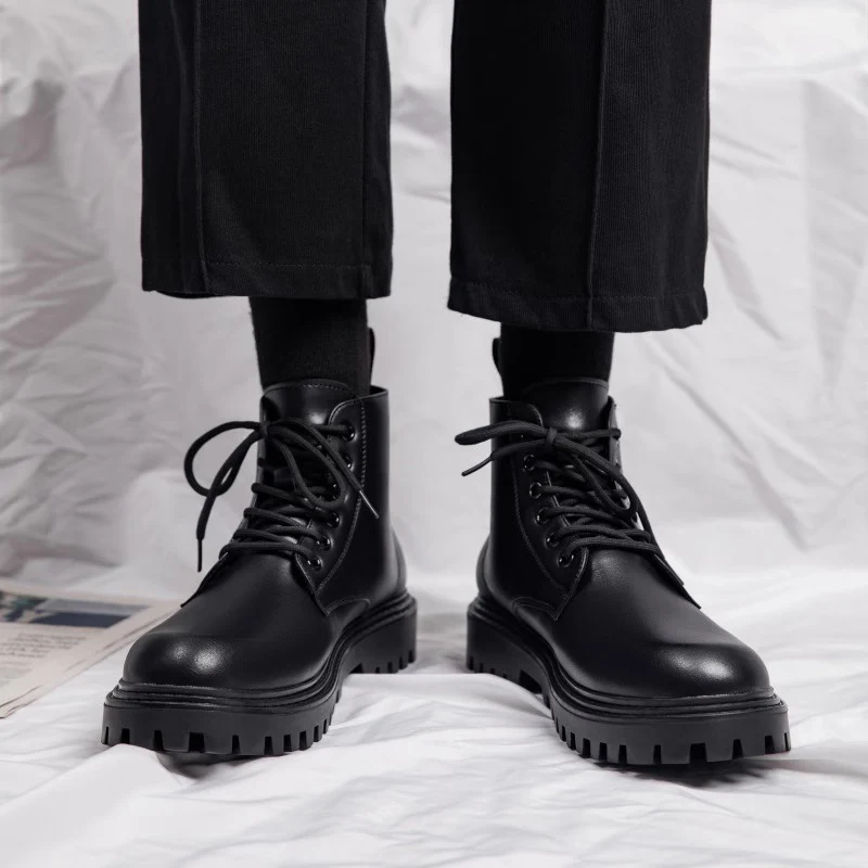 Herren Robuste Winterstiefel mit rutschfester Gummisohle und warmem Innenfutter R&B - Image 4