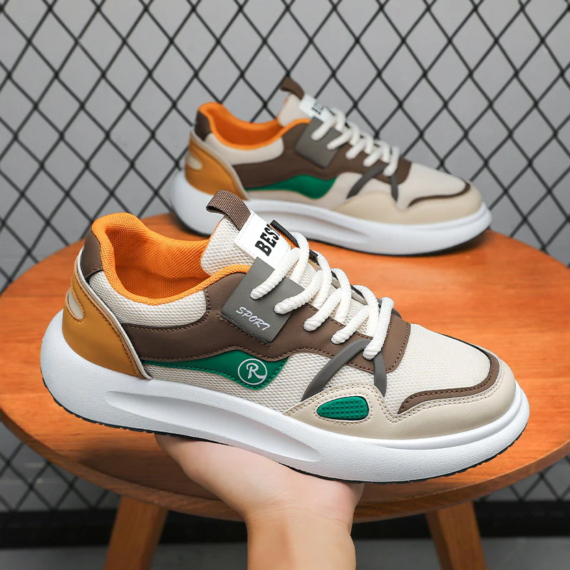 Herren Sportliche Freizeit-Sneaker mit atmungsaktiver Mesh-Oberfläche und rutschfester Sohle R&B - Image 4