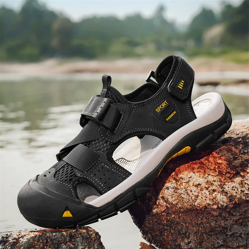 Herren Sportliche Outdoor-Sandalen mit verstellbarem Riemen und rutschfester Sohle R&B - Image 3
