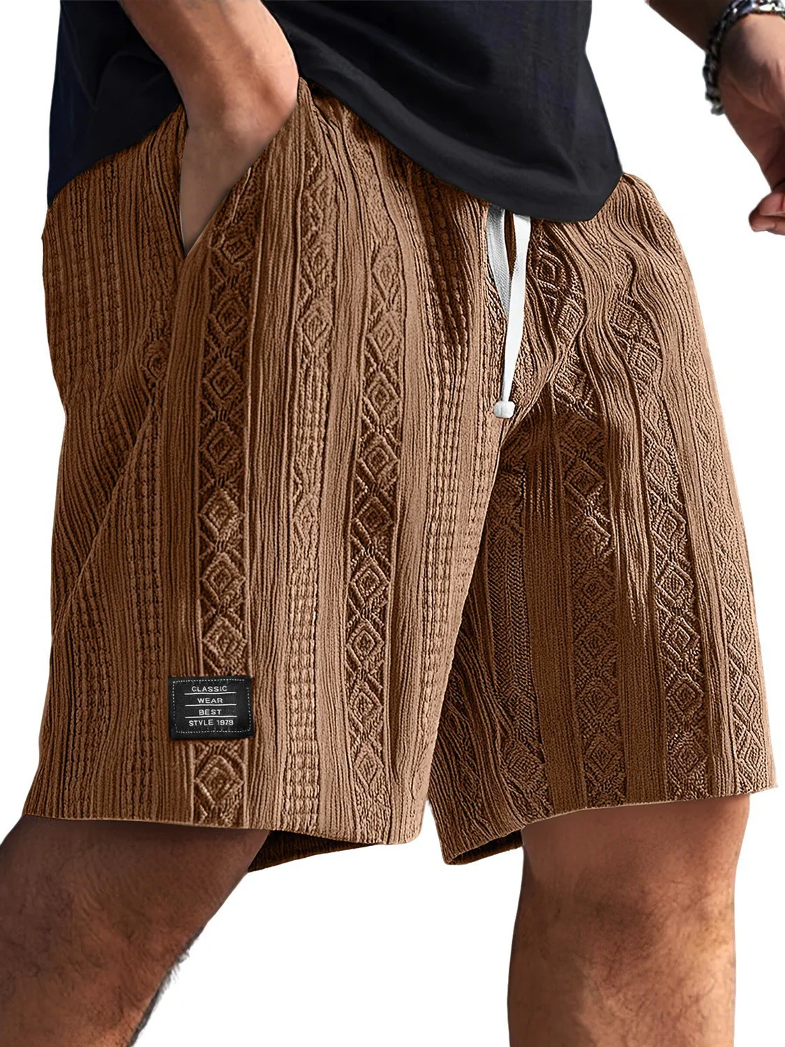 Herren Stilvolle Freizeithosen im lässigen Strickdesign R&B - Image 10