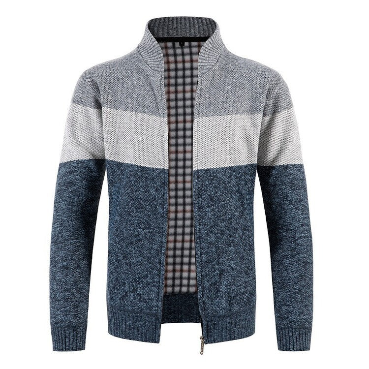 Herren Strickjacke mit strukturiertem Design und modernem Kragen R&B - Image 6