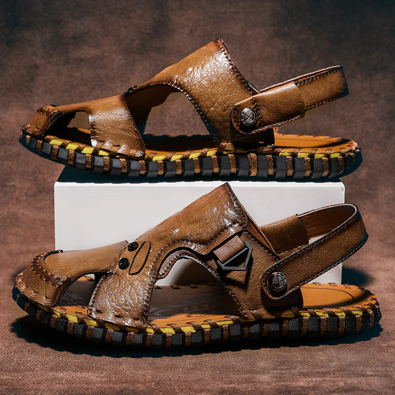 Herren Weiche und bequeme Freizeitsandalen mit verstellbarem Riemen R&B - Image 6