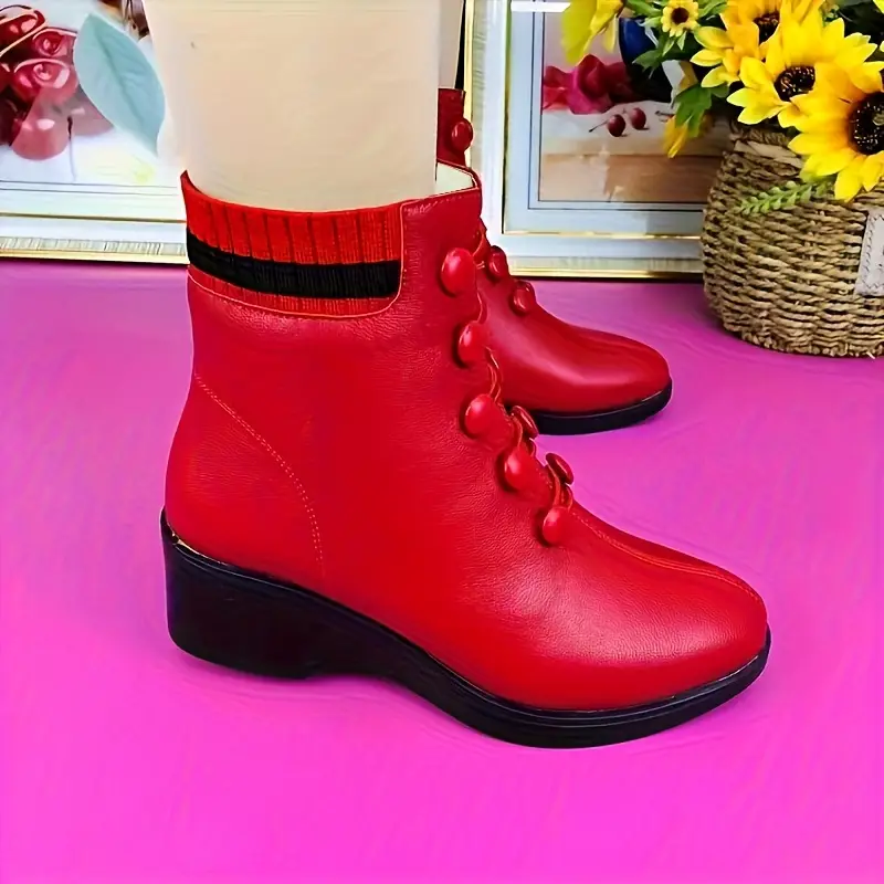 Lässige Stiefeletten mit Keilabsatz R&B R&B - Image 4