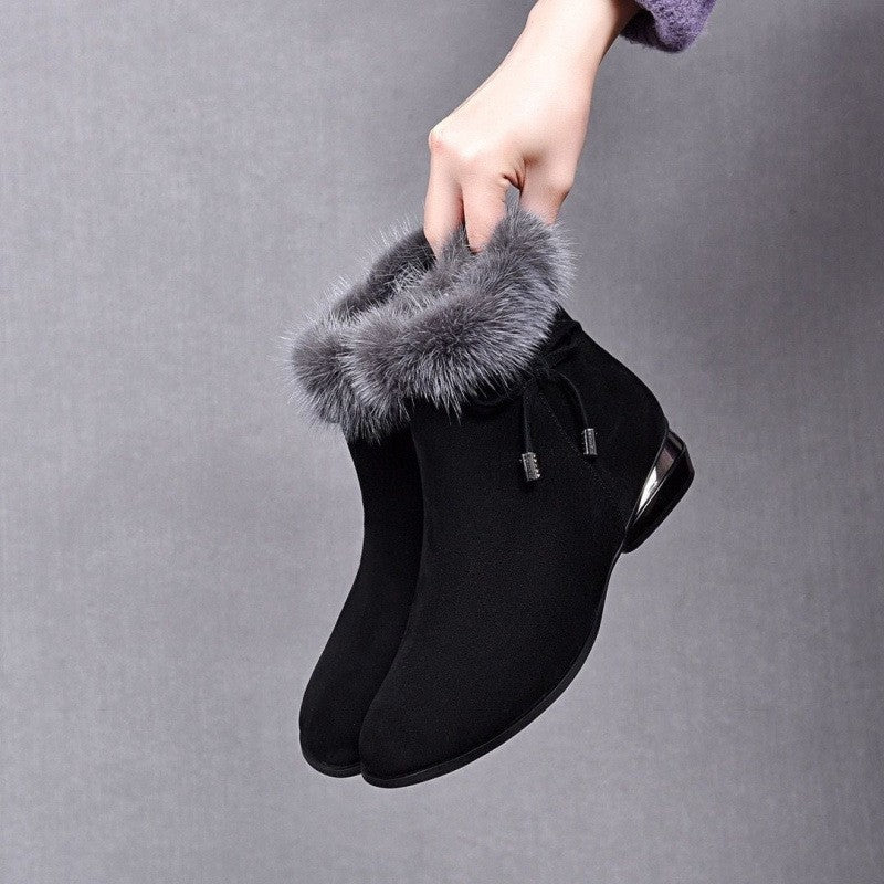 Leder-Stiefeletten mit Mittelabsatz R&B R&B - Image 3