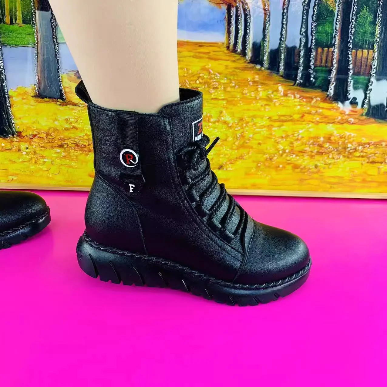 Leder-Winterstiefeletten R&B R&B - Image 4
