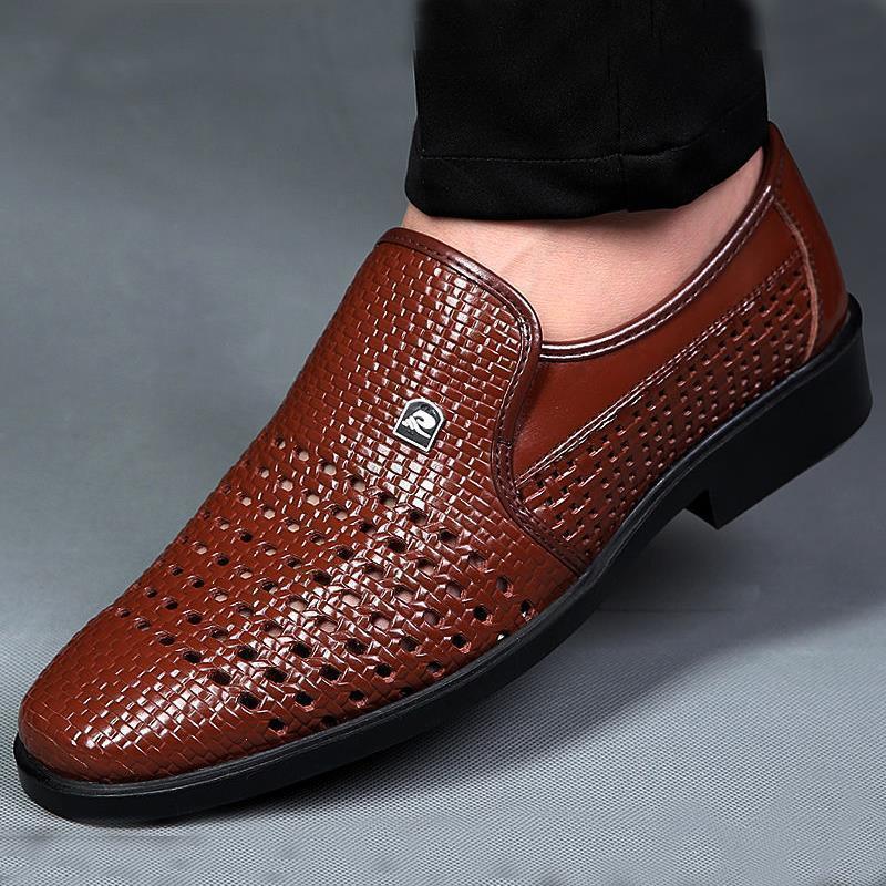 Herren Atmungsaktive Handgewebte Slipper R&B - Image 3