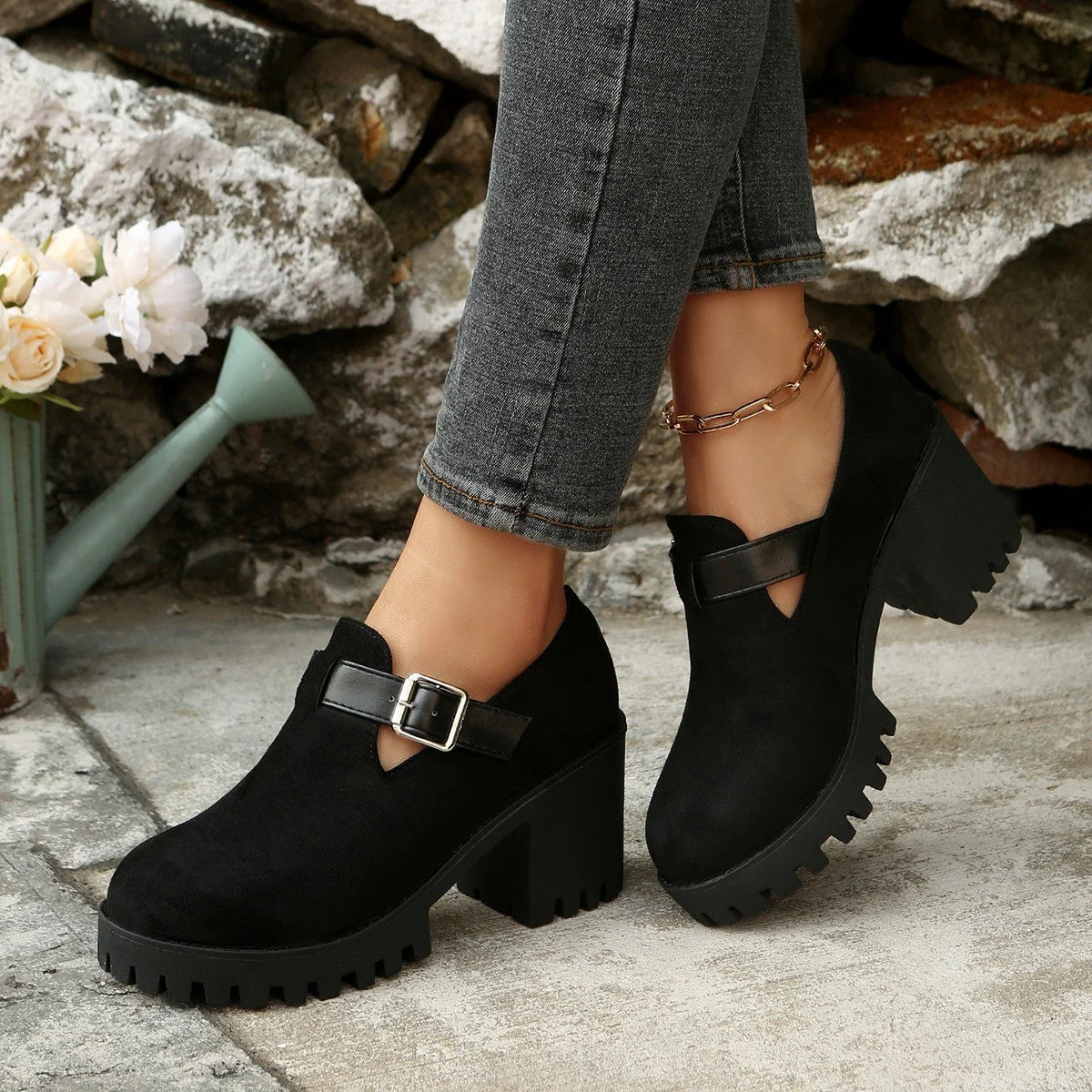 Modische Ankle Boots mit Blockabsatz R&B R&B - Image 2