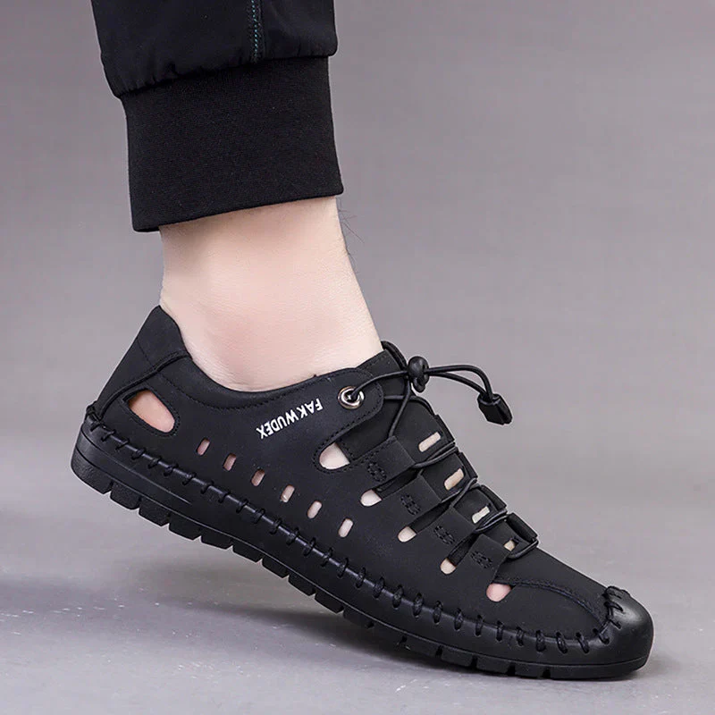 Outdoor Aviator Sandalen aus Leder mit gewickelter Zehe R&B R&B - Image 3