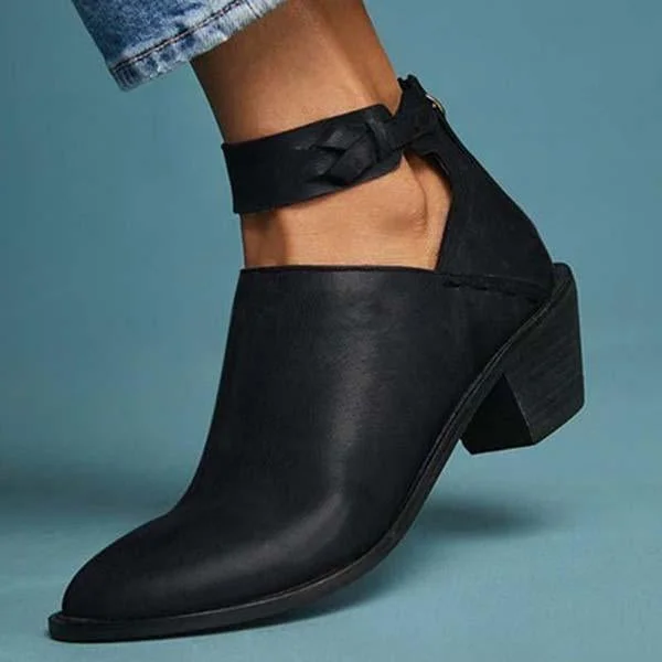 Sandale en cuir confortable avec talon R&B - Image 2