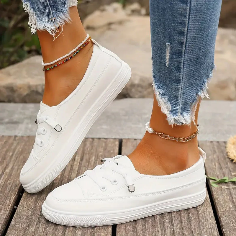Damen Schuhe Freizeit Flach Synthetisches Leder Leichtgewicht R&B - Image 4