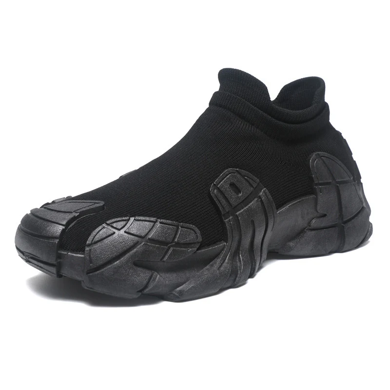Unisex modische High-Top Sneakers mit elastischem Strick-Obermaterial R&B - Image 11
