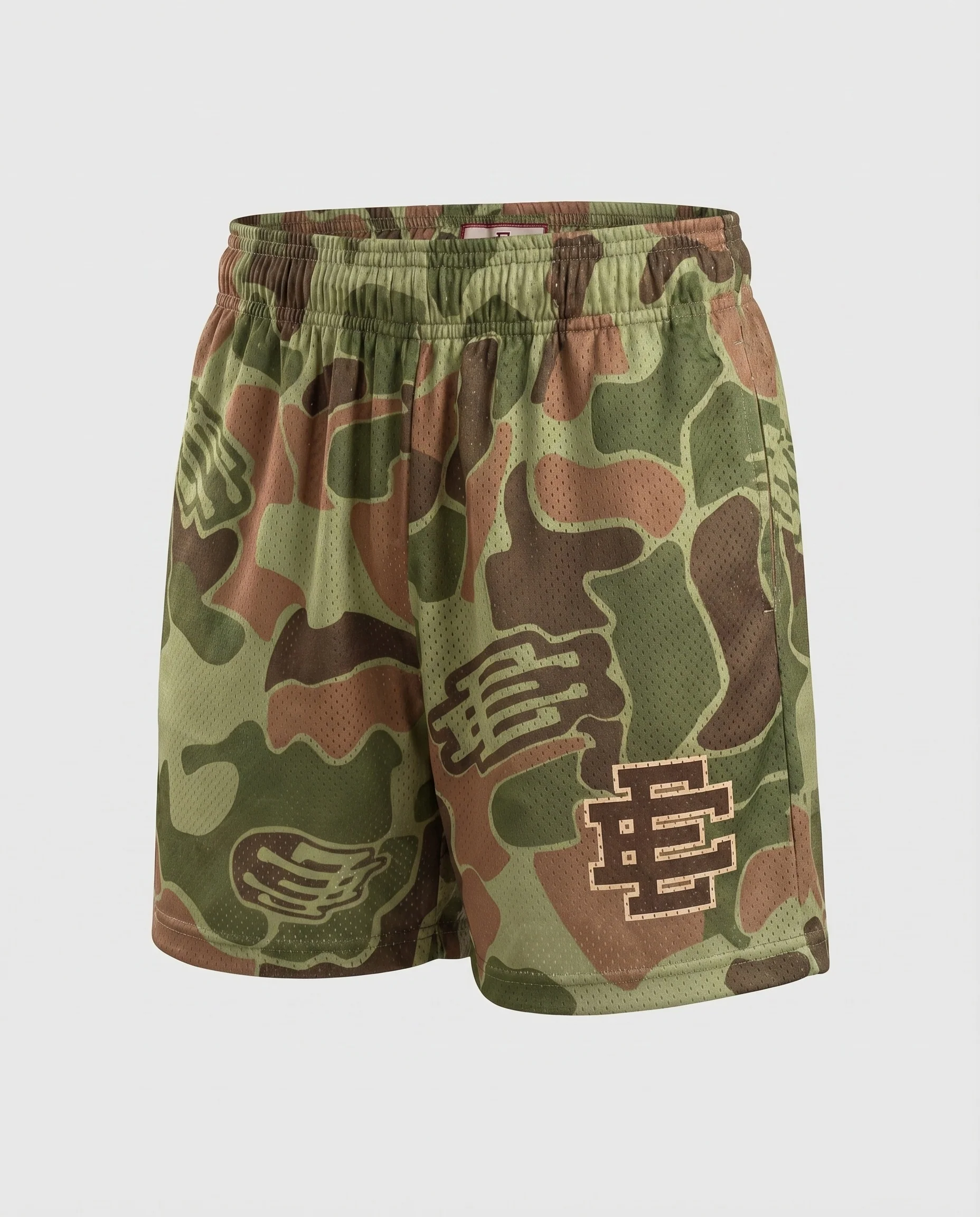 Unisex Trainingsshorts Netzstoff Elastikbund Seitentaschen - Image 10