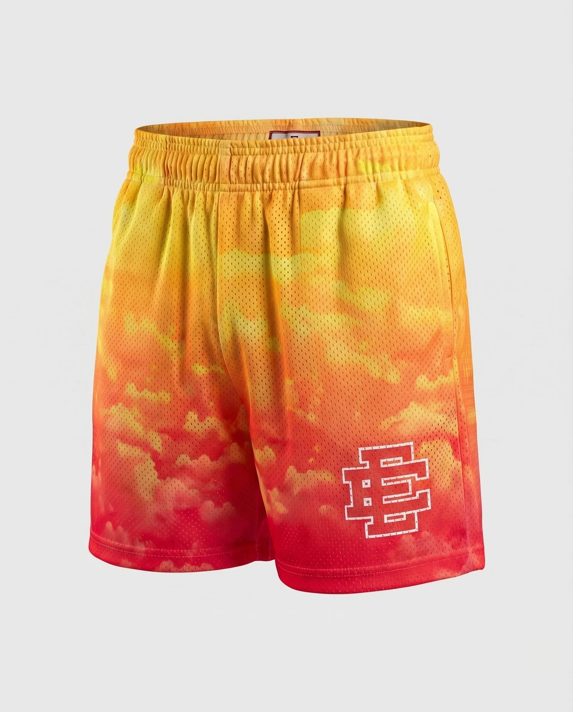 Unisex Trainingsshorts Netzstoff Elastikbund Seitentaschen - Image 32