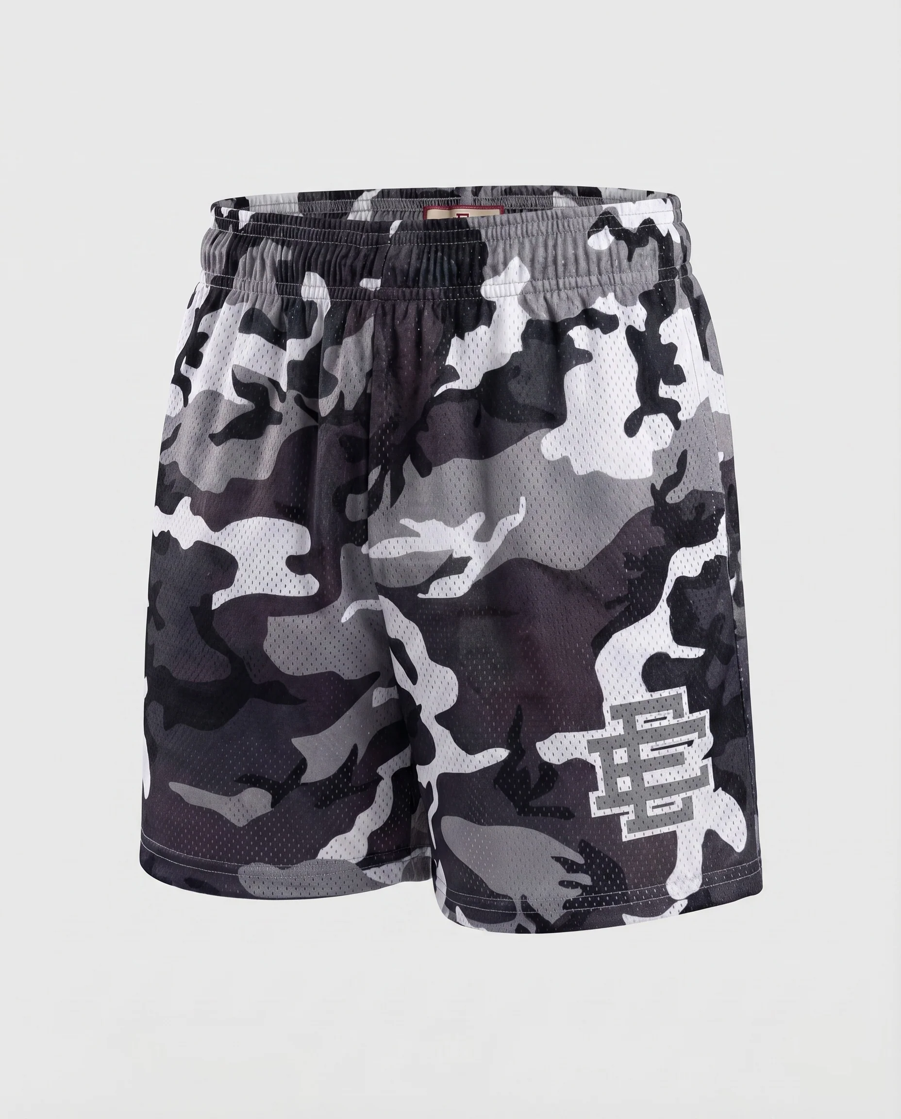 Unisex Trainingsshorts Netzstoff Elastikbund Seitentaschen - Image 39