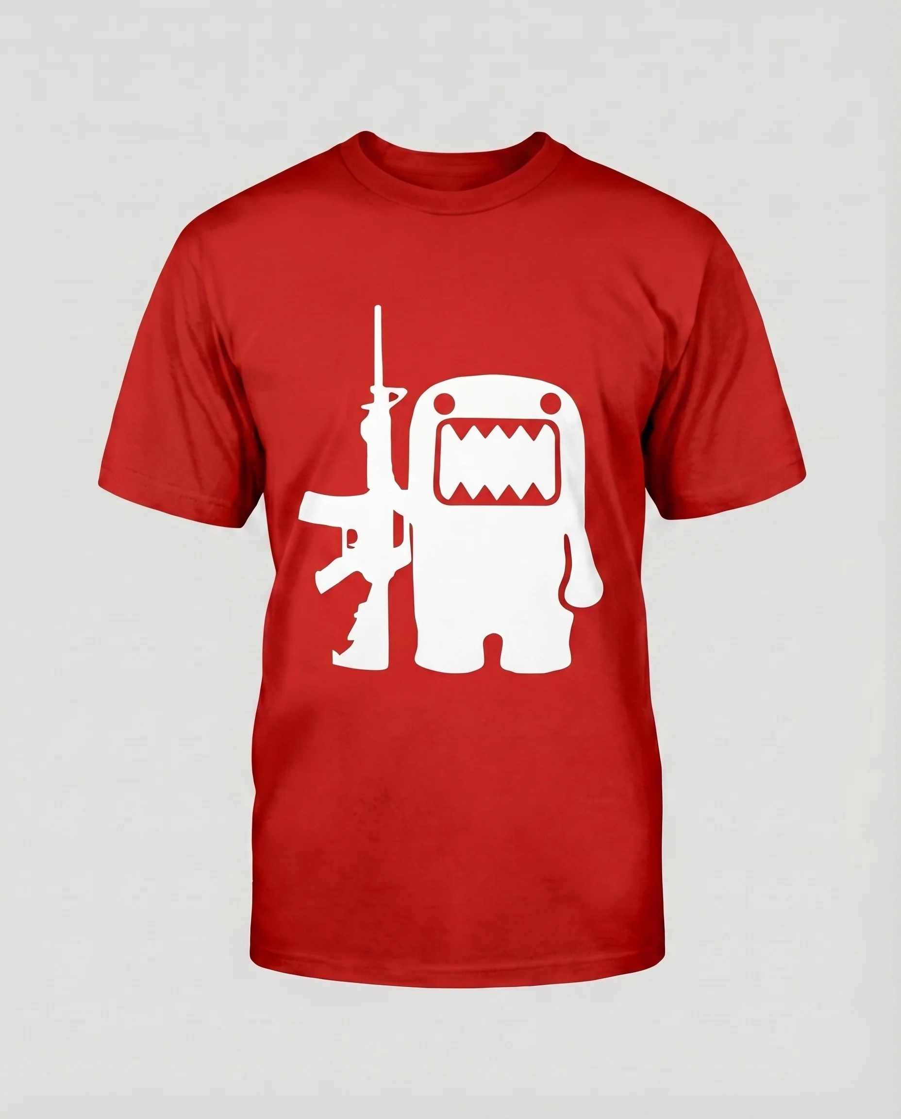 Unisex Baumwollshirt Monster-Frontmotiv Rundhalsausschnitt Lässig - Image 10