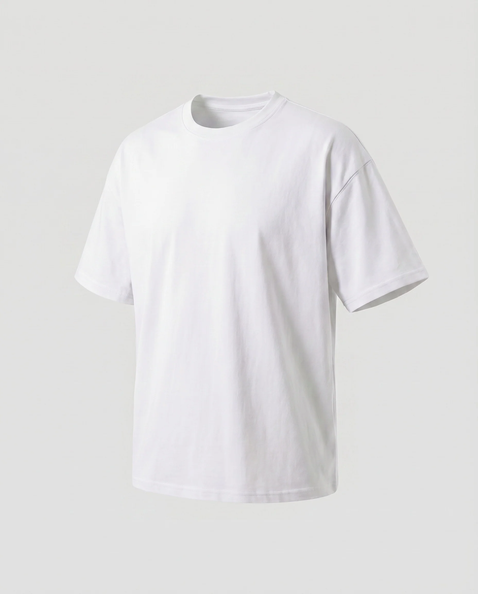 Unisex Baumwoll-T-Shirt Boxy-Schnitt Überschnittene Schultern Oversize - Image 8