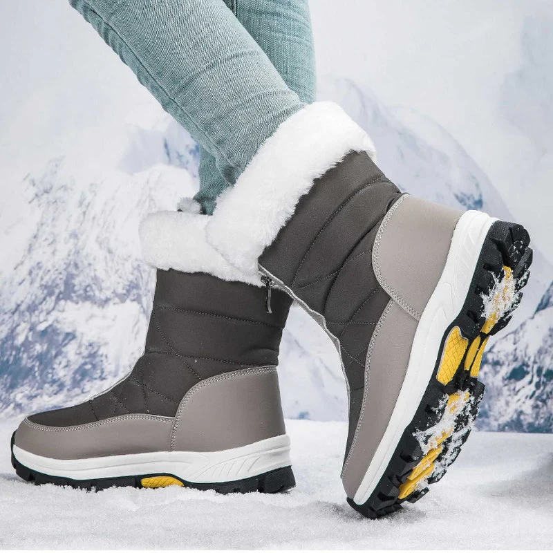 Warm gefütterte Schneestiefel mit Reißverschluss R&B R&B - Image 8