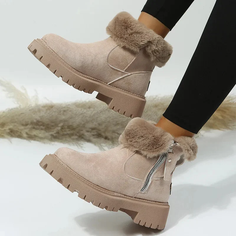 Weiche Winterstiefel mit Reißverschluss R&B R&B